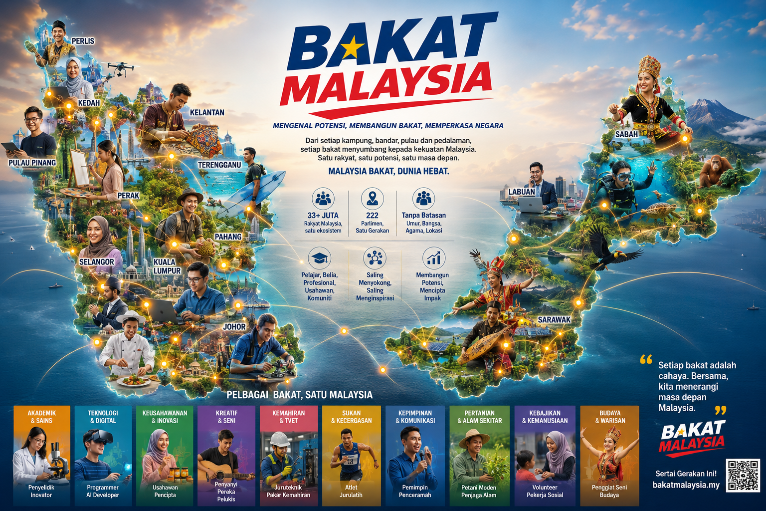 Peta Bakat Malaysia — Pelbagai Bakat, Satu Malaysia